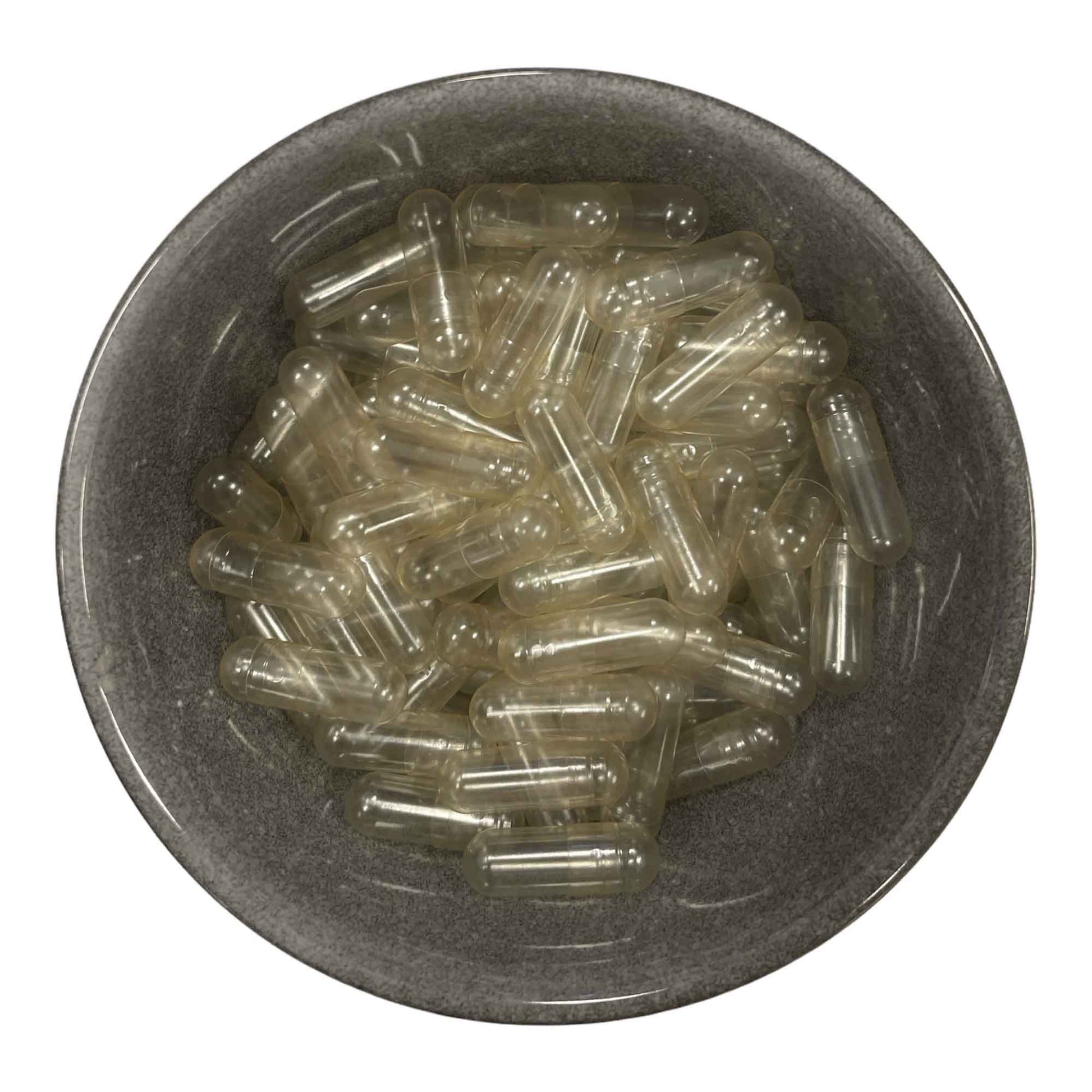 500x Empty Vegetable Capsules Size 0 - Unfilled Vege Vegan Clear Caps-1