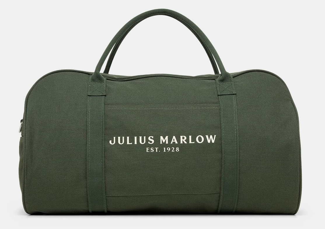 Julius Marlow Canvas Duffle Bag in Green
