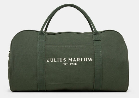Julius Marlow Canvas Duffle Bag in Green
