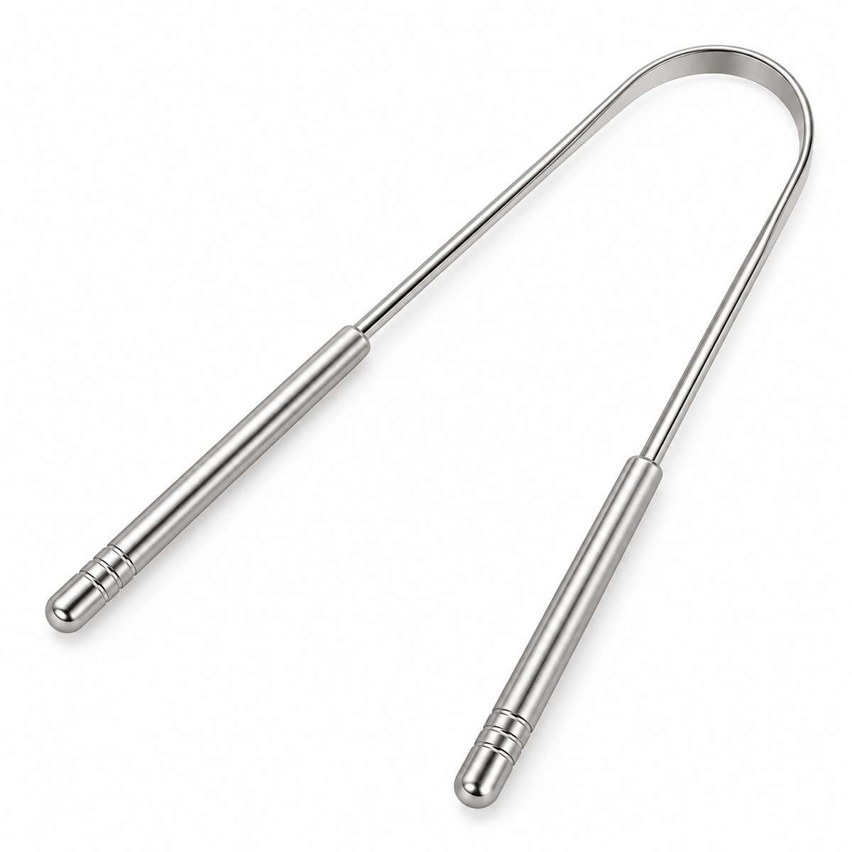 10pcs Dental Floss Picks & Stainless Steel Tongue Scraper Kit Set
