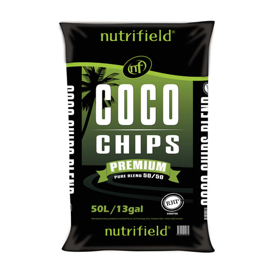 50L Coco Chips Nutrifield Premium - 50/50 Coir Pure Blend Hydroponic Plant Growing-0