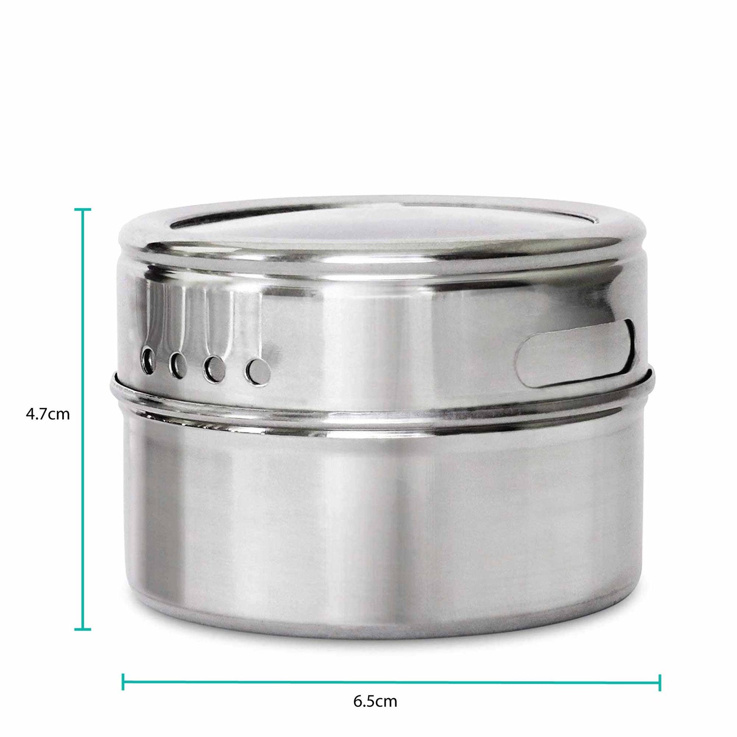 50x 150g Magnetic Spice Jar Stainless Steel Tin Herb Seasoning Storage Container-2