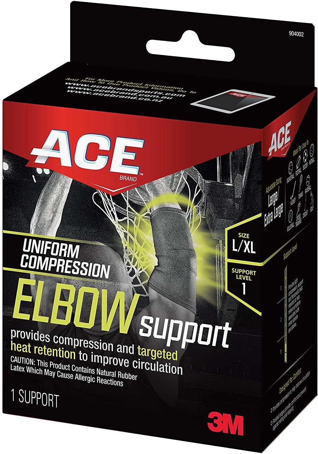 3M Ace Compression Elbow Support Sleeve, Large - X-Large-0