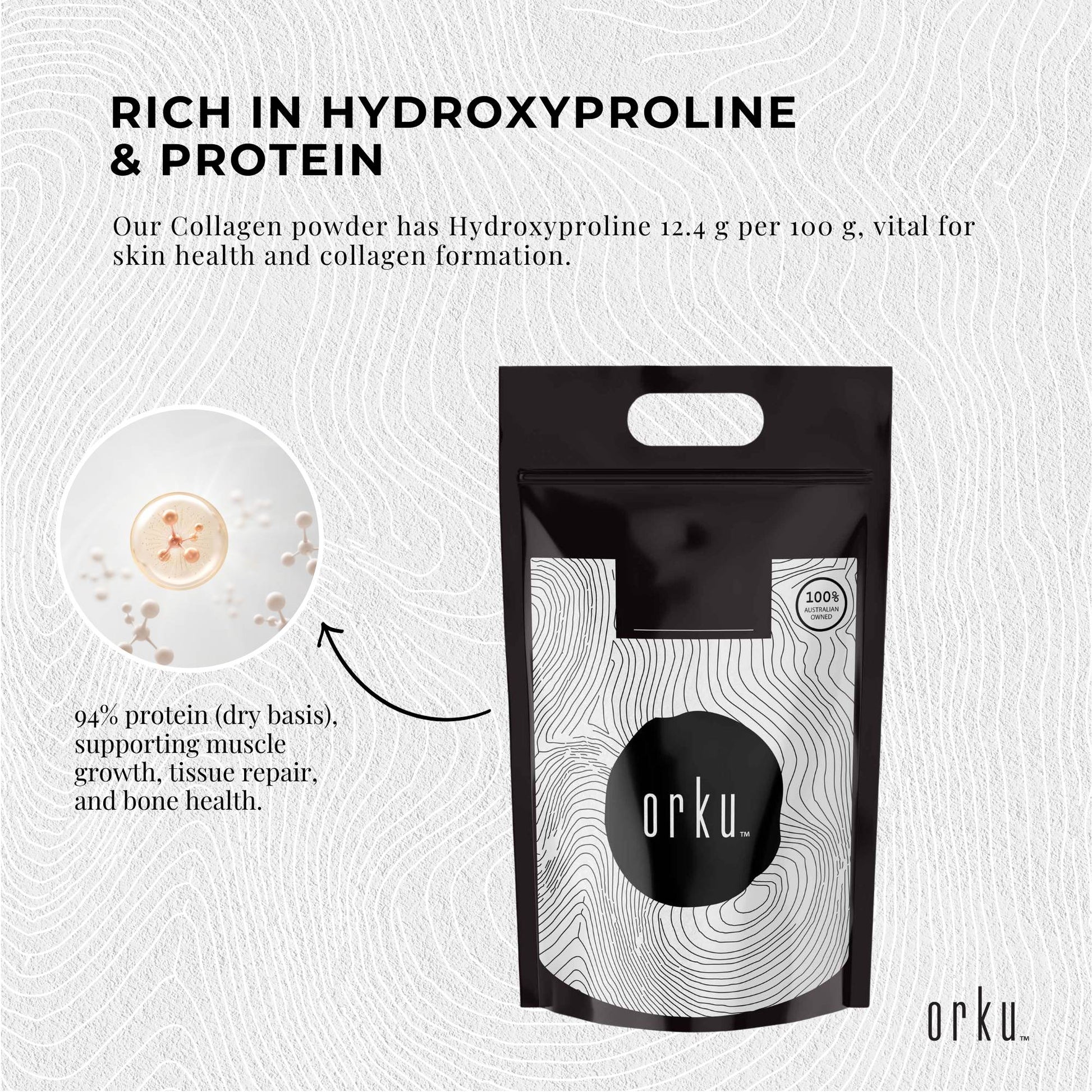 5Kg Collagen Powder - Bovine Hydrolysate Protein Peptide Supplement Unflavoured-4