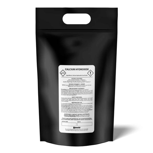 5Kg Food Grade Calcium Hydroxide Powder - FCC Hydrated Slaked Pickling Lime-0