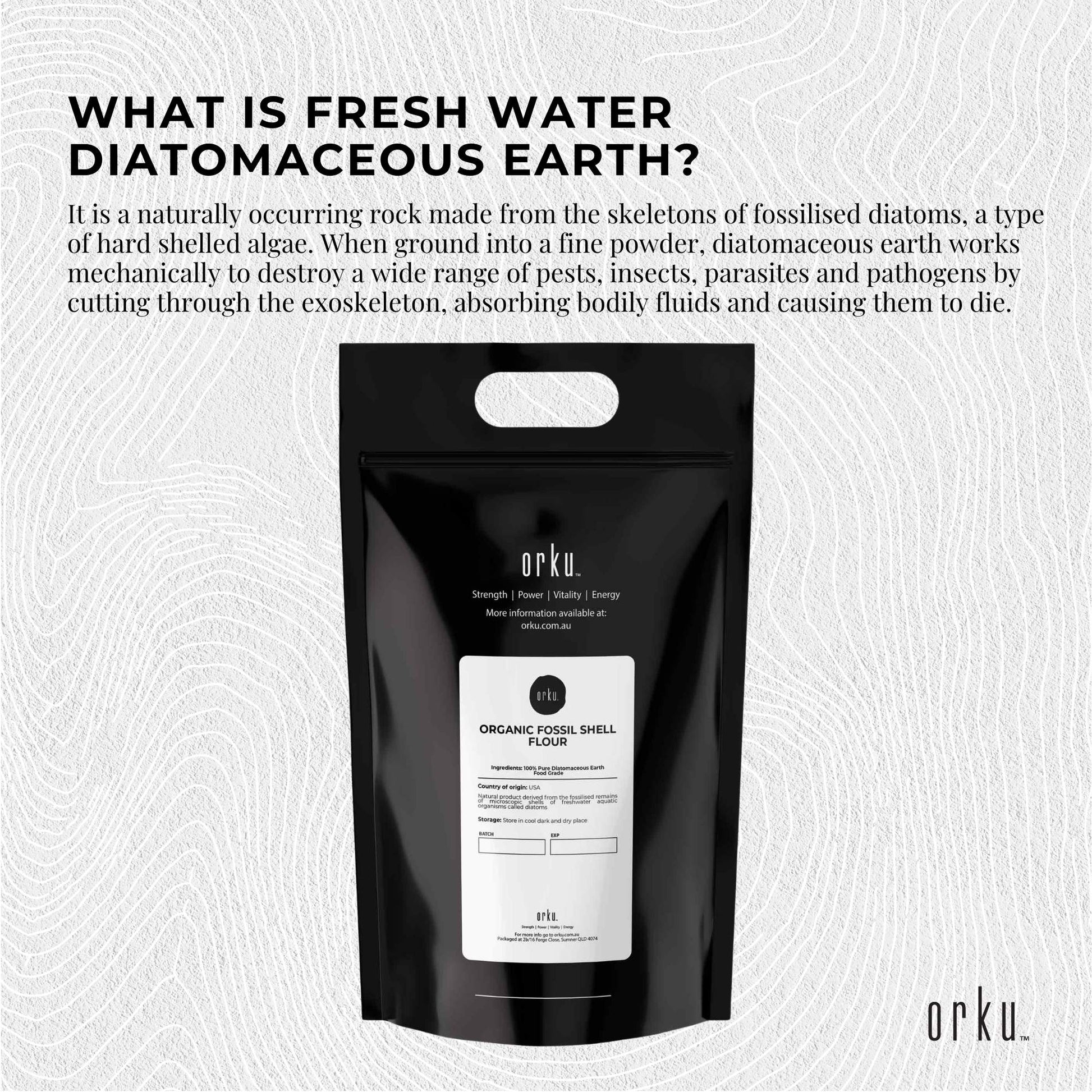 5Kg Organic Fine Diatomaceous Earth - Food Grade Fossil Shell Flour Powder-2