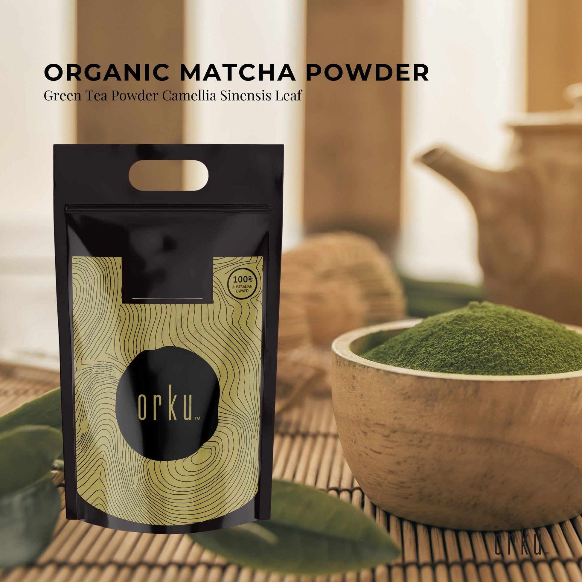 5Kg Organic Matcha Green Tea Powder Camellia Sinensis Leaf Supplement-2