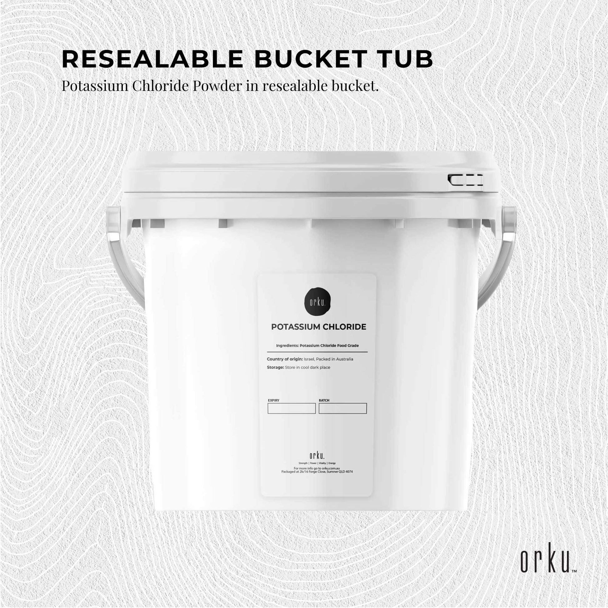 5Kg Potassium Chloride Powder Tub - Pure KCL E508 Food Grade Replacer-2