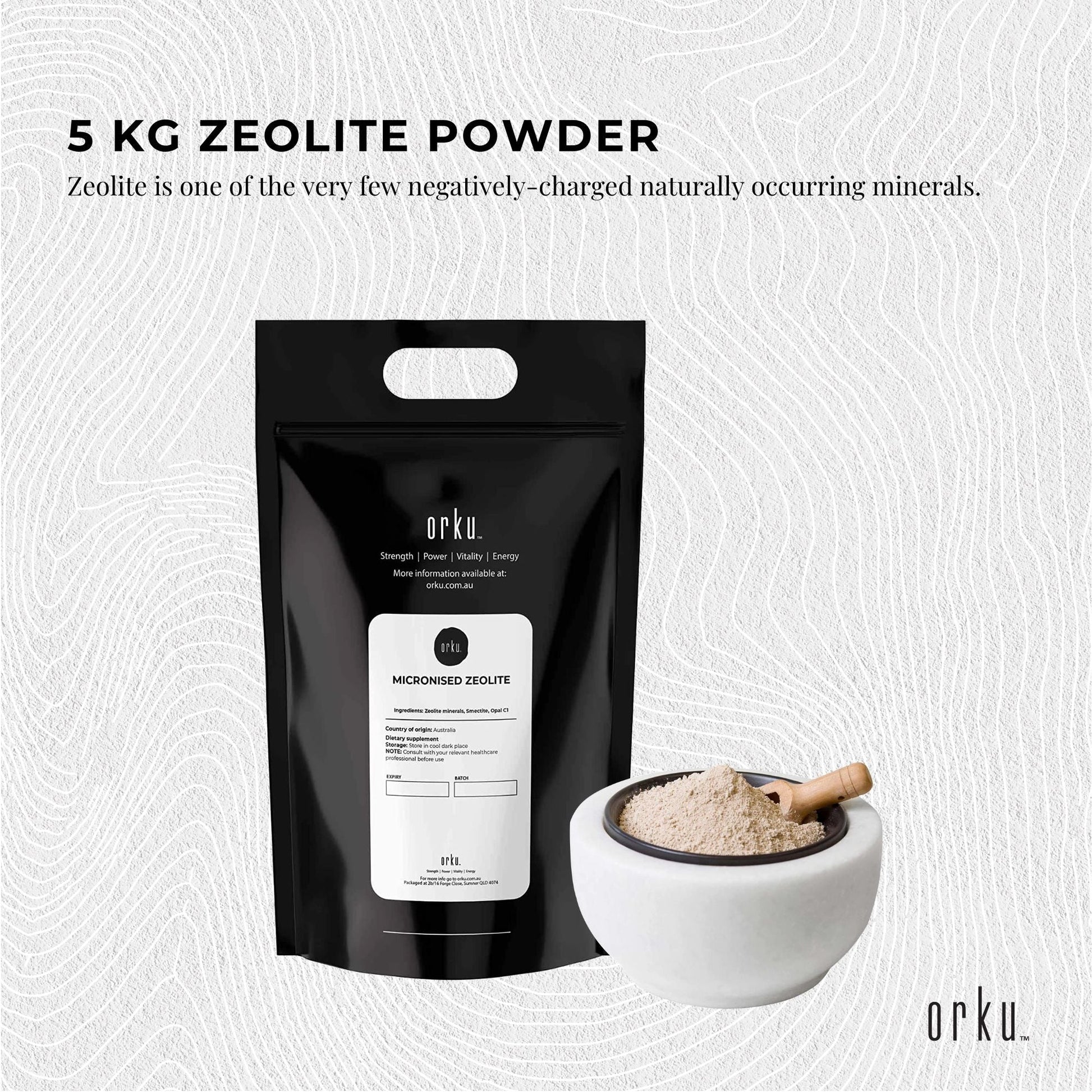 5Kg Pure Micronised Zeolite Powder Mineral - Micronized Volcamin Clinoptilolite-3