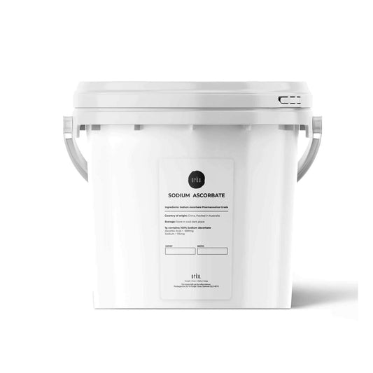 5Kg Sodium Ascorbate Powder Tub - Vitamin C Buffered Pharmaceutical Ascorbic Acid-0