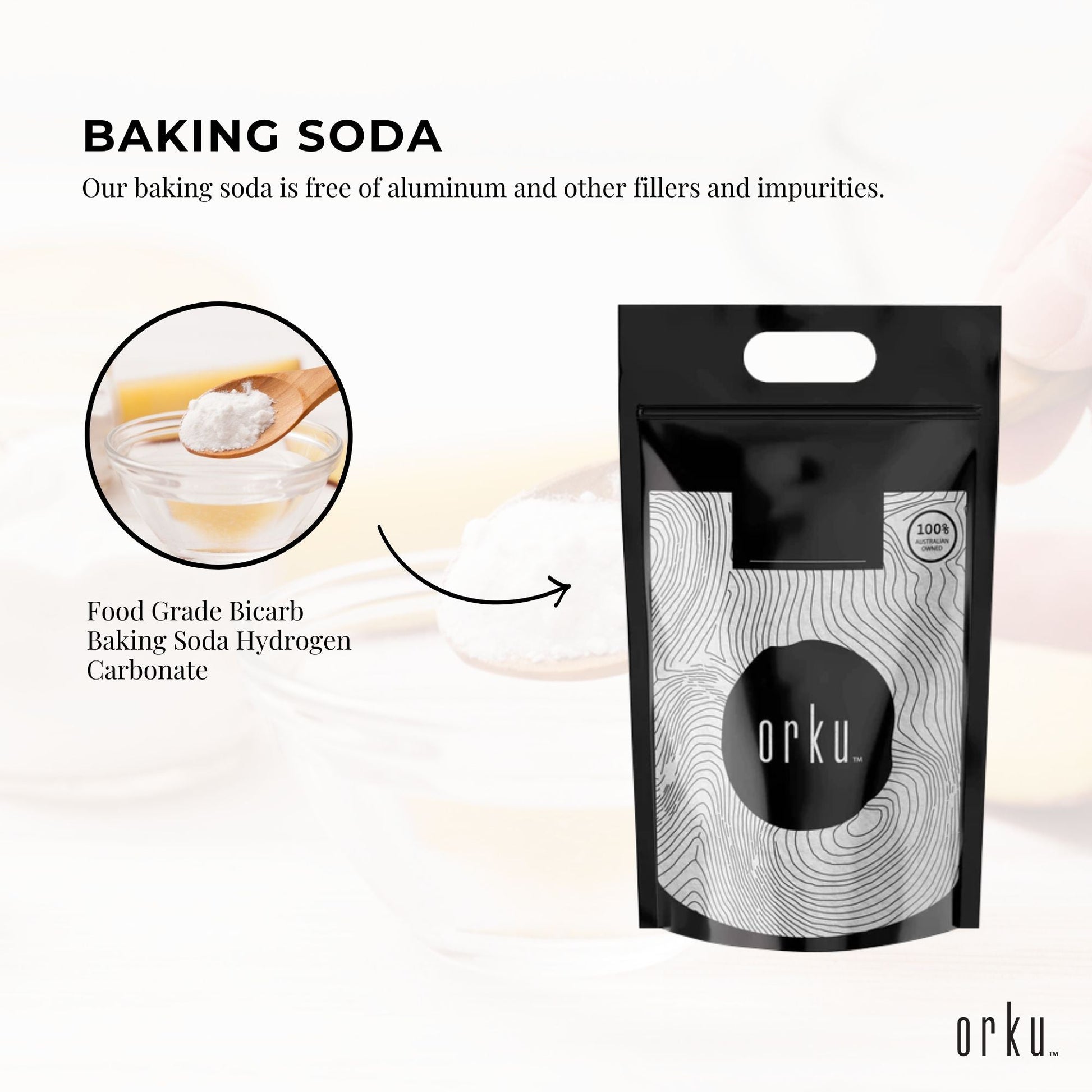 5Kg Sodium Bicarbonate - Food Grade Bicarb Baking Soda Hydrogen Carbonate Powder-4