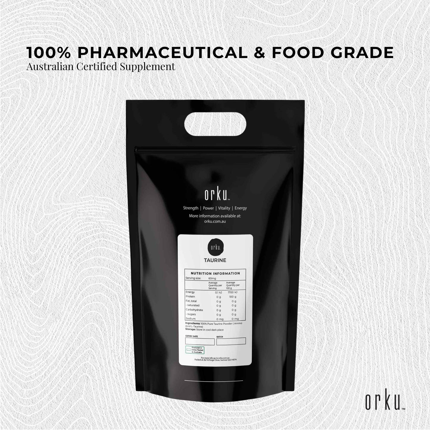 5Kg Taurine Powder - Pure Amino Acid Food Grade L-Taurine Vitamin Supplement-2