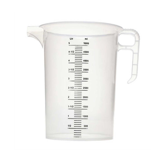 5L Measuring Jug Heavy Duty Clear Plastic Propylene Food Grade BPA 5 Pro-Jug-0