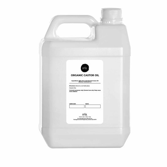 5L Organic Castor Oil - Hexane Free Cold Pressed Anti Oxidant Skin Hair Care-0