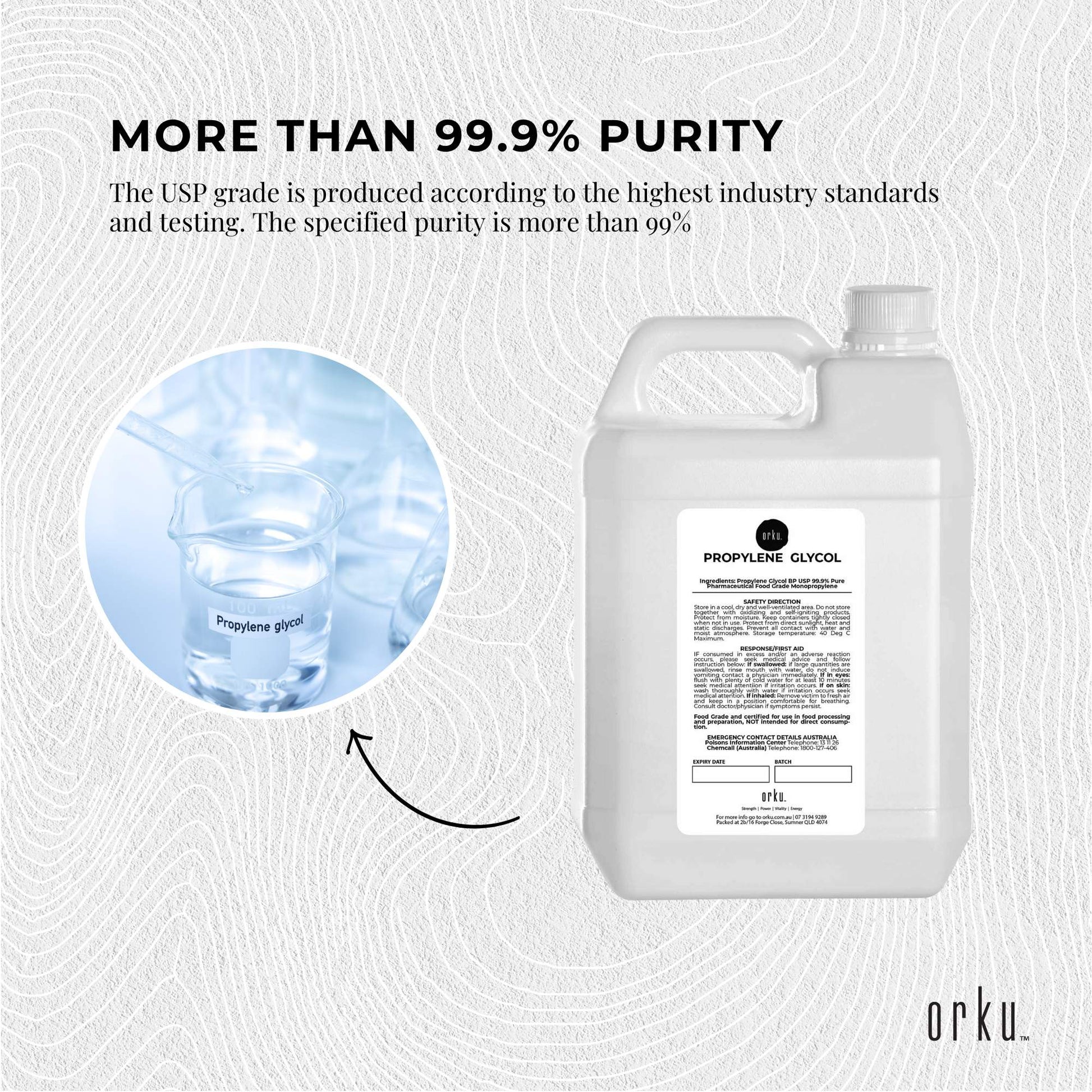 5L Propylene Glycol BP USP 99.9% Pure Pharmaceutical Food Grade Monopropylene-4