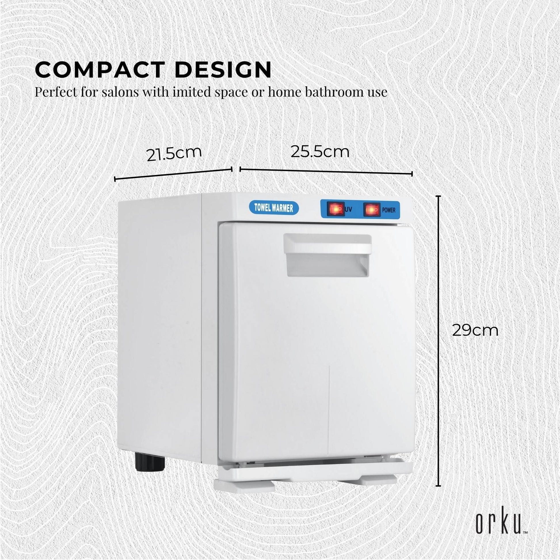 5L White Electric Towel Warmer Mini UV Steriliser Cabinet Hot Heater Sanitiser-2