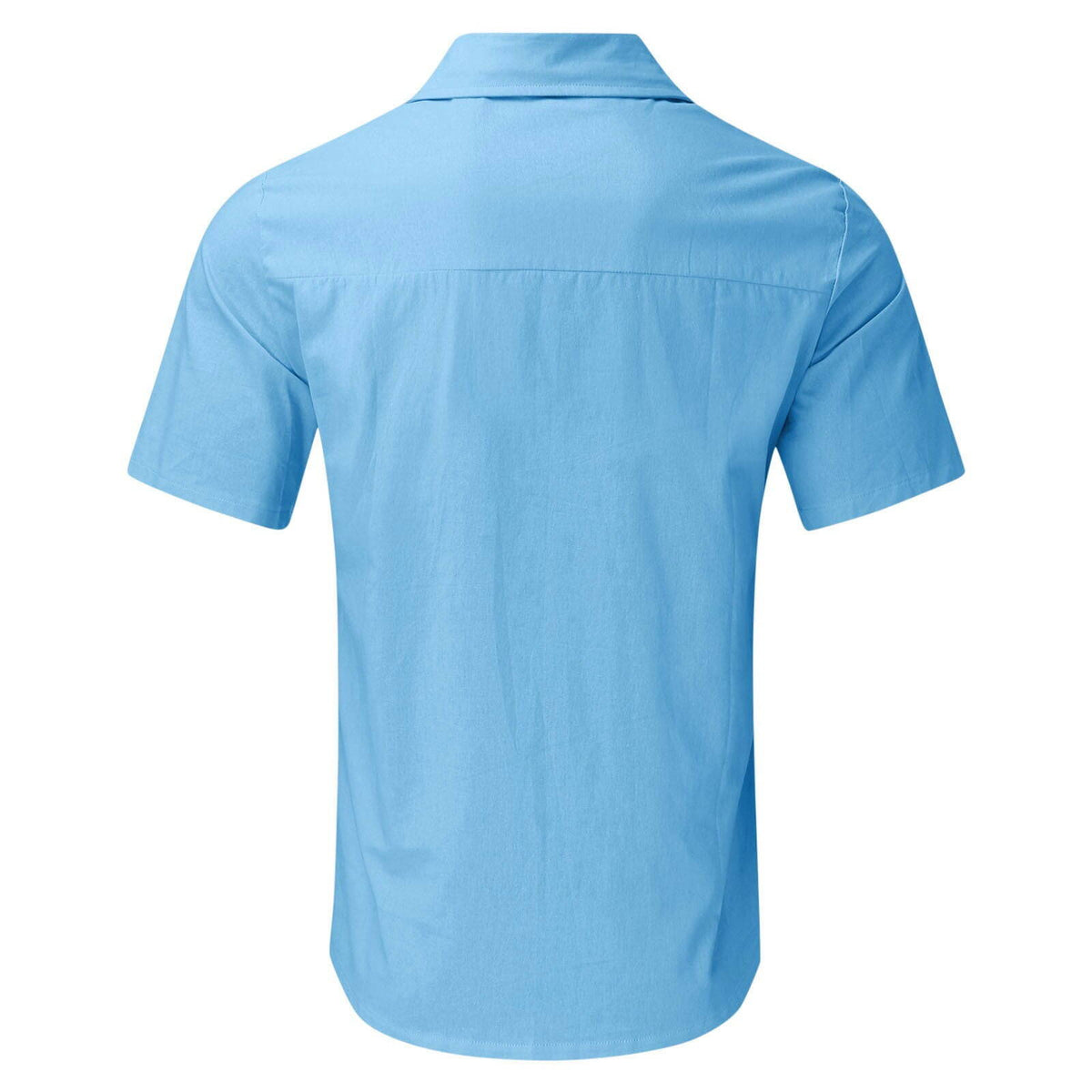 5x GPI Corporate Short Sleeve Permanent Press Short Sleeve Shirt in Blue