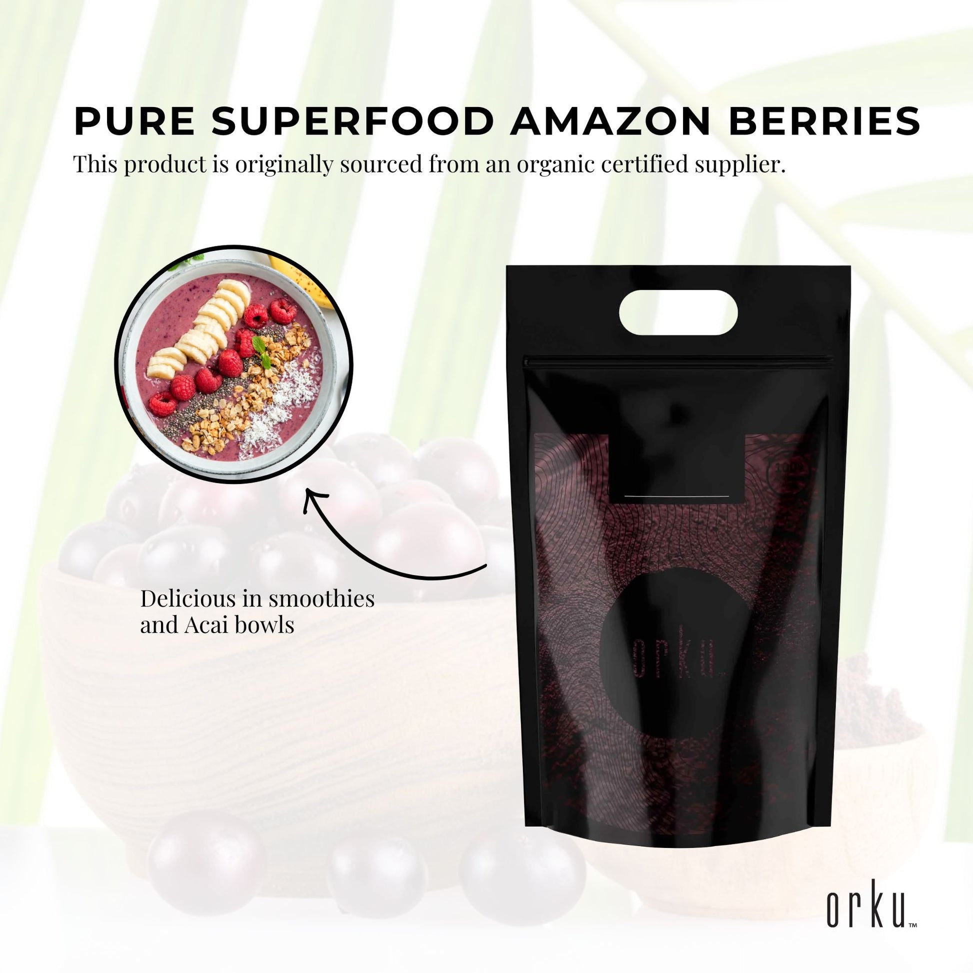 5kg Acai Powder Bag 100% Organic - Superfood Amazon Berries-4