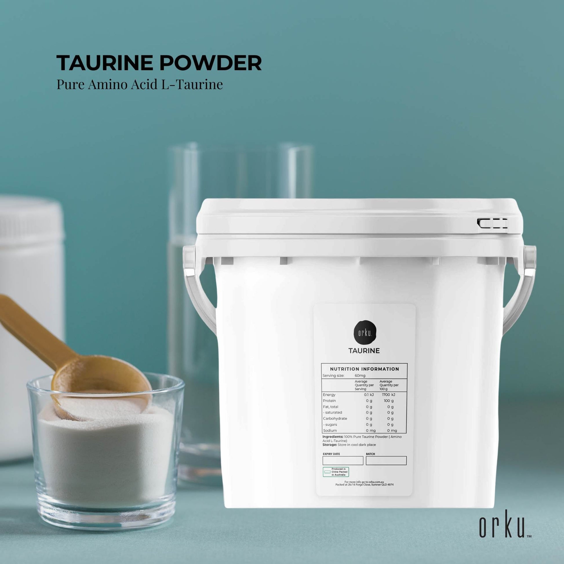 5kg Taurine Powder Tub - Pure Amino Acid L-Taurine Vitamin Supplement-1