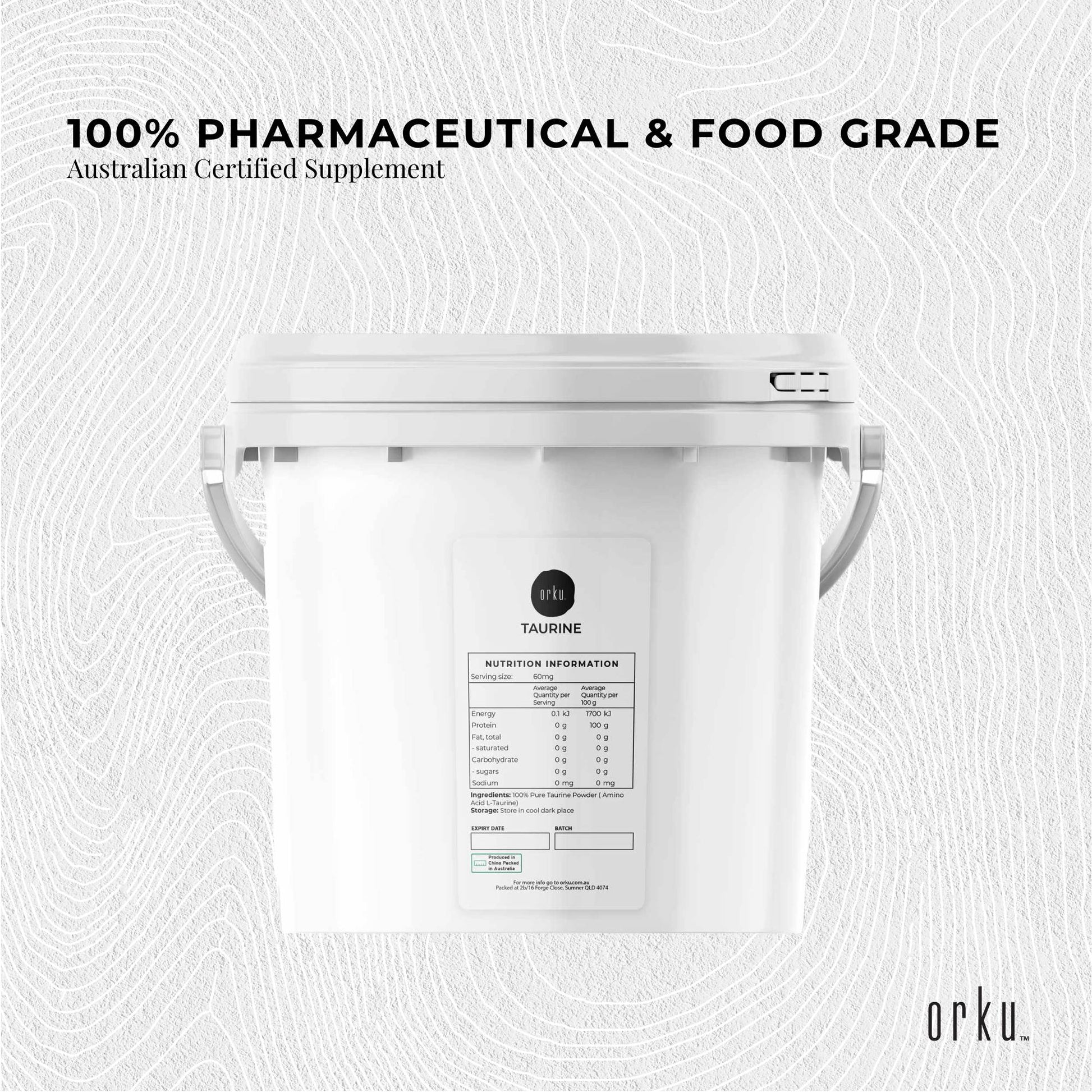 5kg Taurine Powder Tub - Pure Amino Acid L-Taurine Vitamin Supplement-2