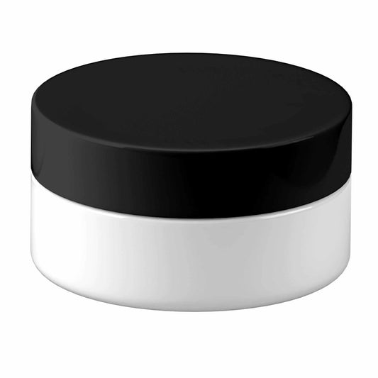 5x 100g Plastic Cosmetic Jar + Lids - Empty White Cream Container-0