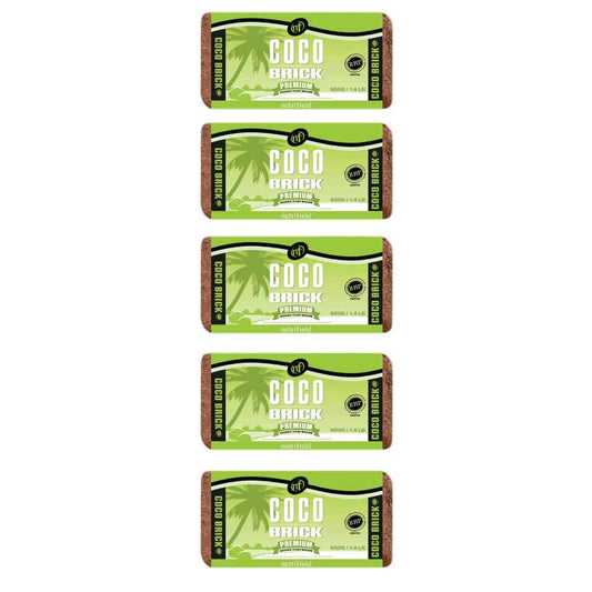 5x 650g Coco Brick Premium Coir Peat Organic Plant Growth Media Husk Nutrifield-0