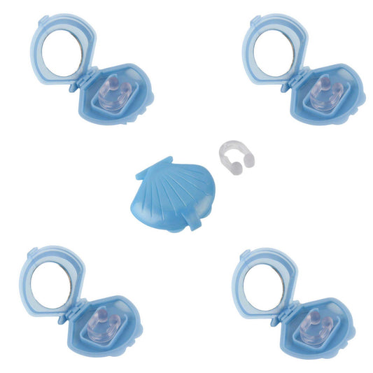 5x Anti Snoring Aid Nose Clips - Silicone Sleeping and Breathing Device-0