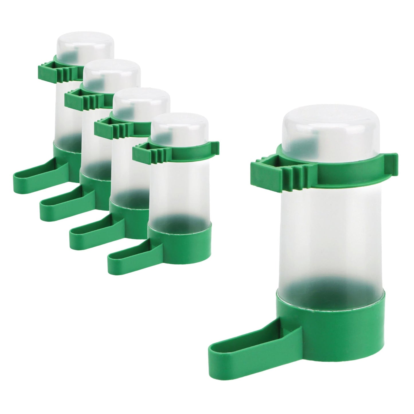 5x Bird Cage Water Dispenser Drinker Automatic Pet Parrot Budgie Cockatiel Aviary-0