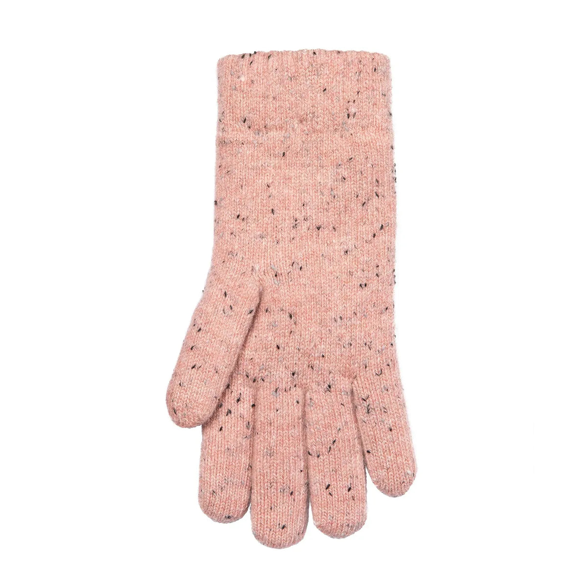 Dents Womens Cable Knit Gloves with Marl Yarn