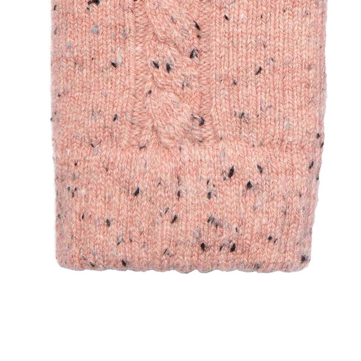 Dents Womens Cable Knit Gloves with Marl Yarn