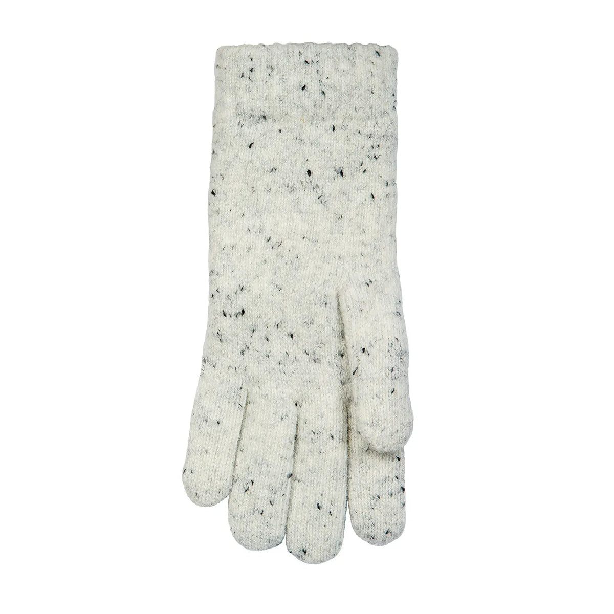 Dents Womens Cable Knit Gloves with Marl Yarn