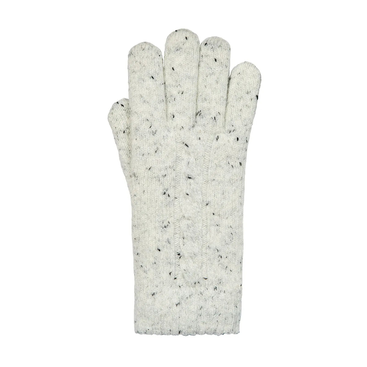 Dents Womens Cable Knit Gloves with Marl Yarn