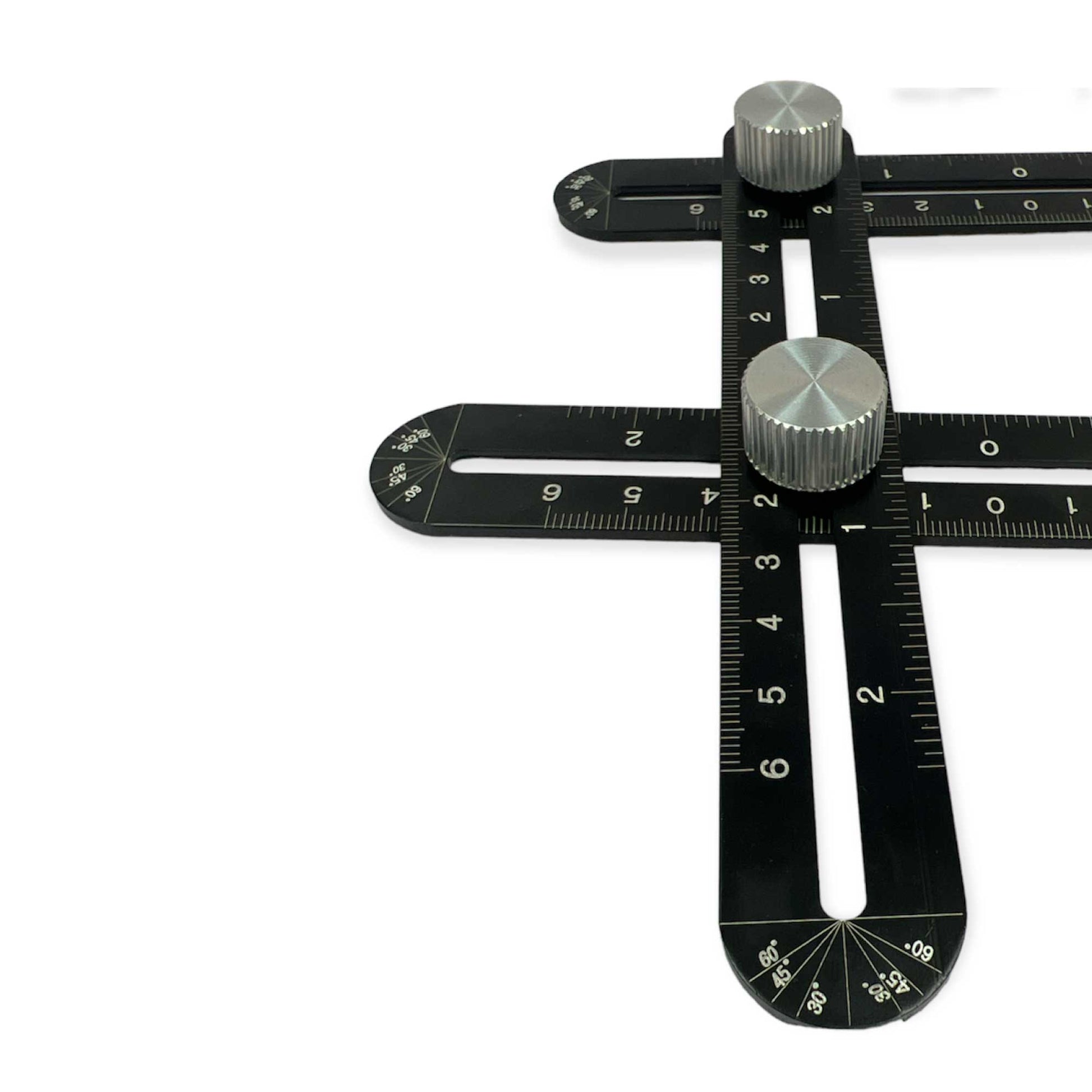 6 Fold Alloy Multiple Angle Ruler - Layout Measuring Template Tool-2