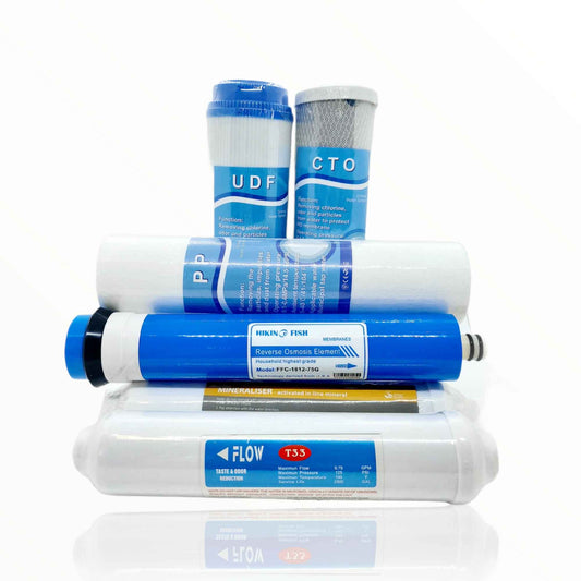 6 Stage RO Water Filter Cartridge Replacement Pack Reverse Osmosis Home System-0