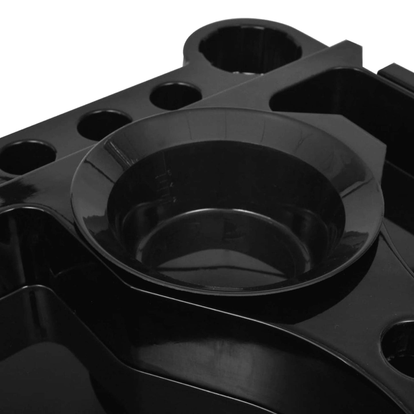 6 Tier Hairdressing Trolley Black 82x49x32cm Salon Hair Colouring Rolling Cart-3