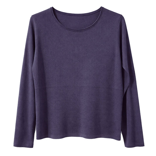 Luxury Cashmere Wool Pullover Jumper (Fine Knit) in Navy