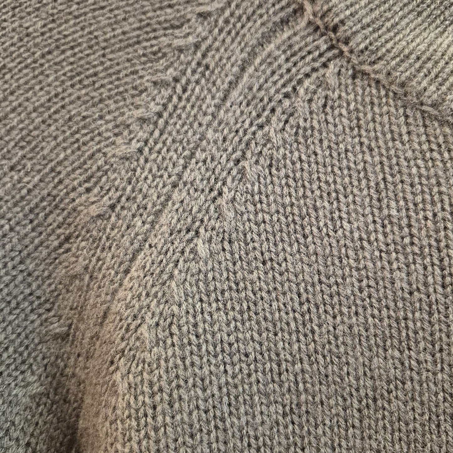 Luxury Cashmere Wool Funnel Neck Heavy Gauge Pullover Jumper (Chunky Knit) in Green