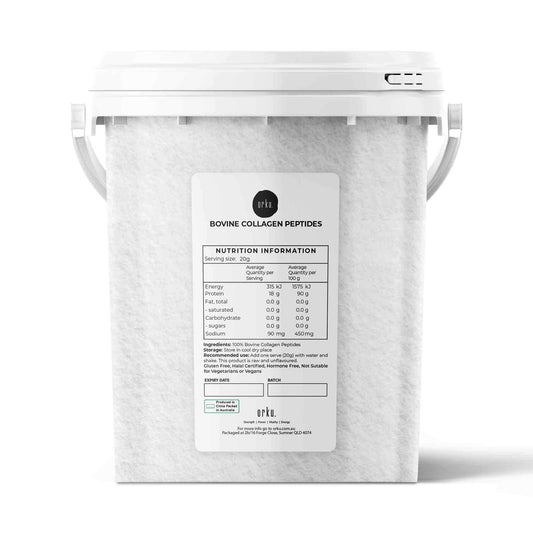 600g Collagen Powder Bucket - Bovine Protein Peptide Supplement Unflavoured-0