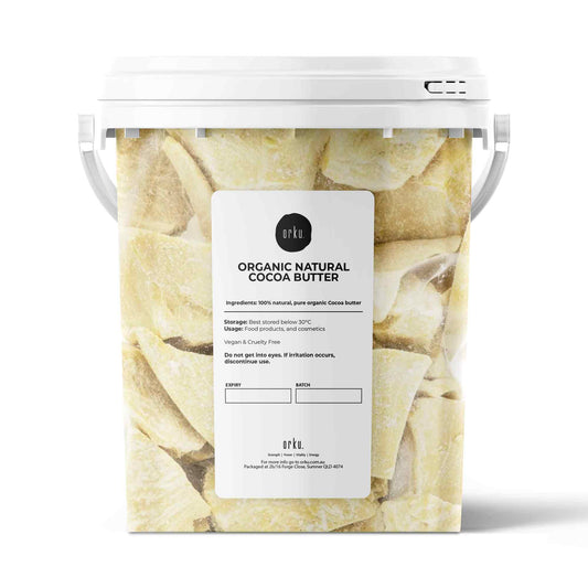 600g Organic Cocoa Butter Tub - Raw Natural Food Grade Chunks Skin DIY Cream-0