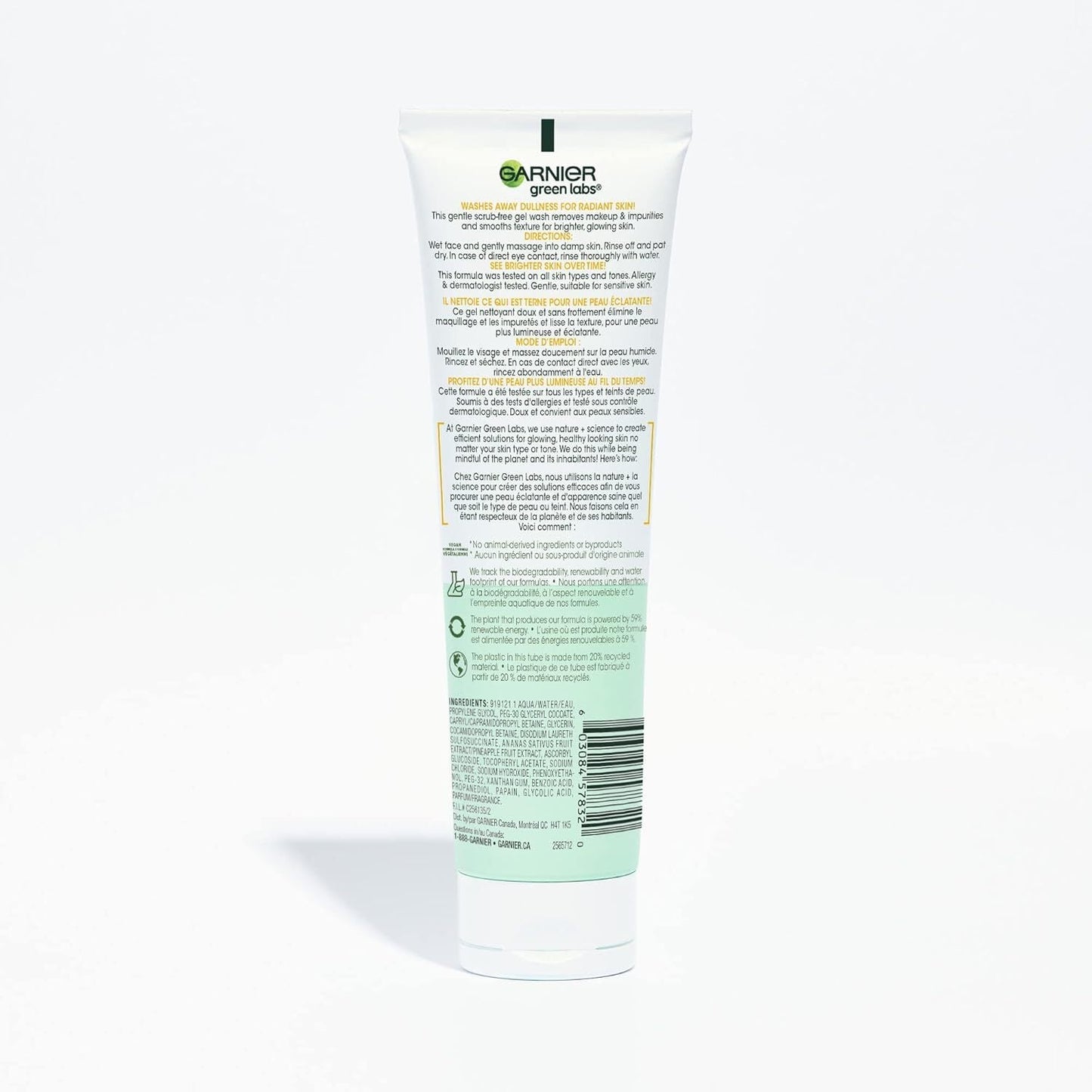 Garnier Green Labs Pinea-C Brightening Gel Cleanser Dull & Uneven Skin 130ml