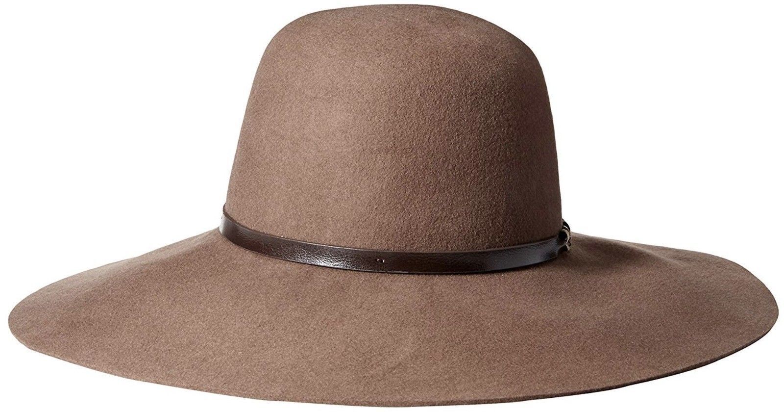 Goorin Brothers Womens Meadow Wool Felt Wide Brim Fedora Hat - Camel-1