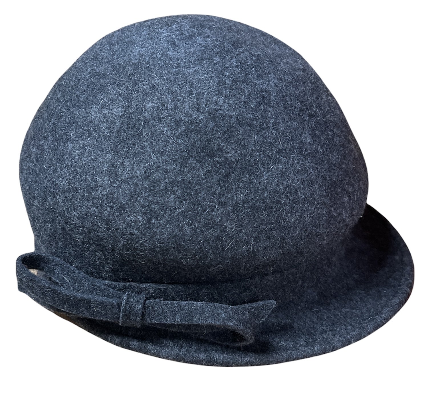Maddison Avenue Womens Adjustable Wool Vintage Beret Cap Bow One Size - Grey-0