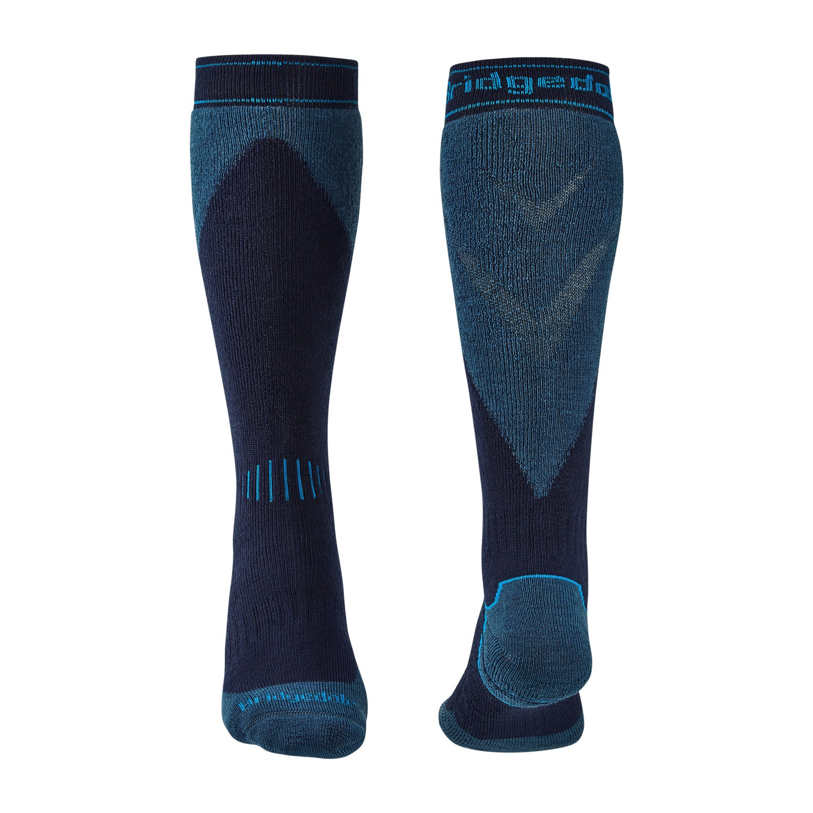 Bridgedale Ski Socks Midweight+ Merino Wool Performance in Navy/Steel Size XL-2