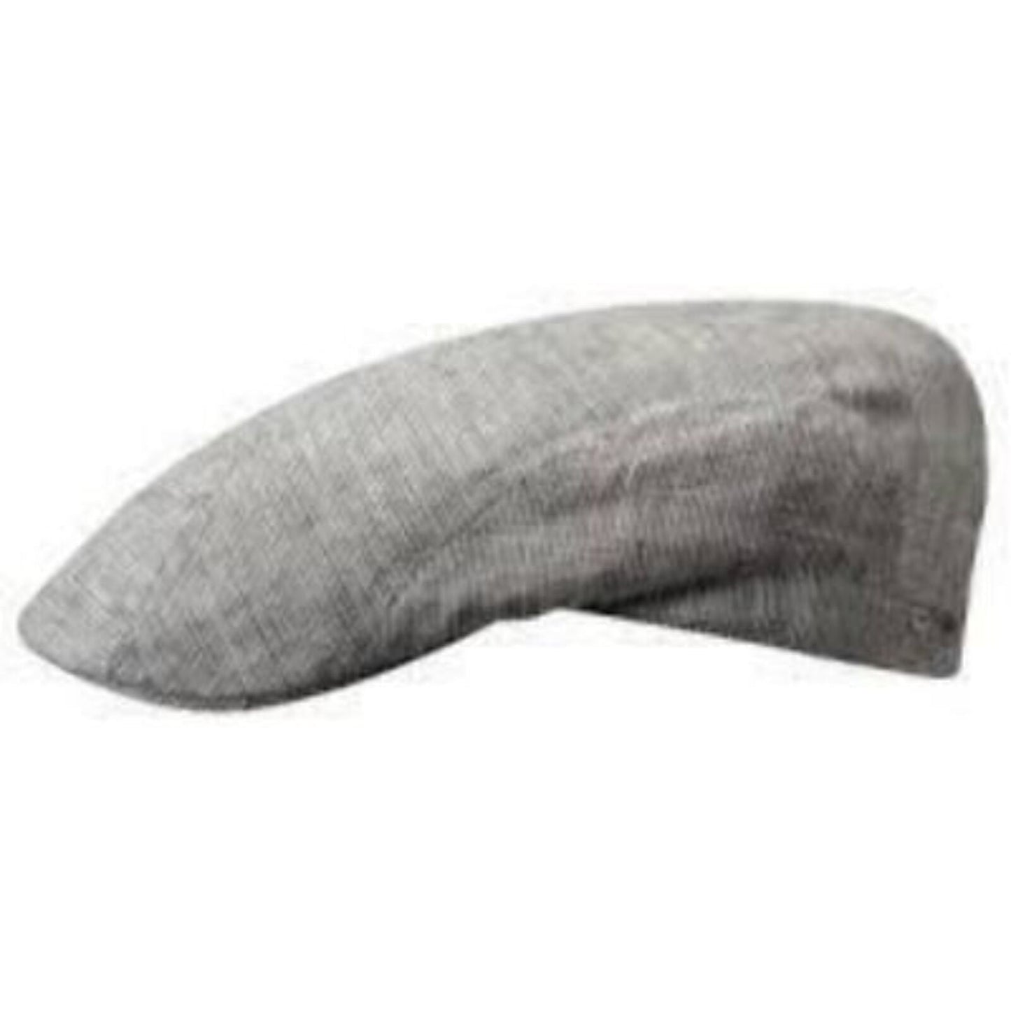 Stetson Mens Medison Linen Stripe Flat Cap Ivy Golf Hat - Grey-3