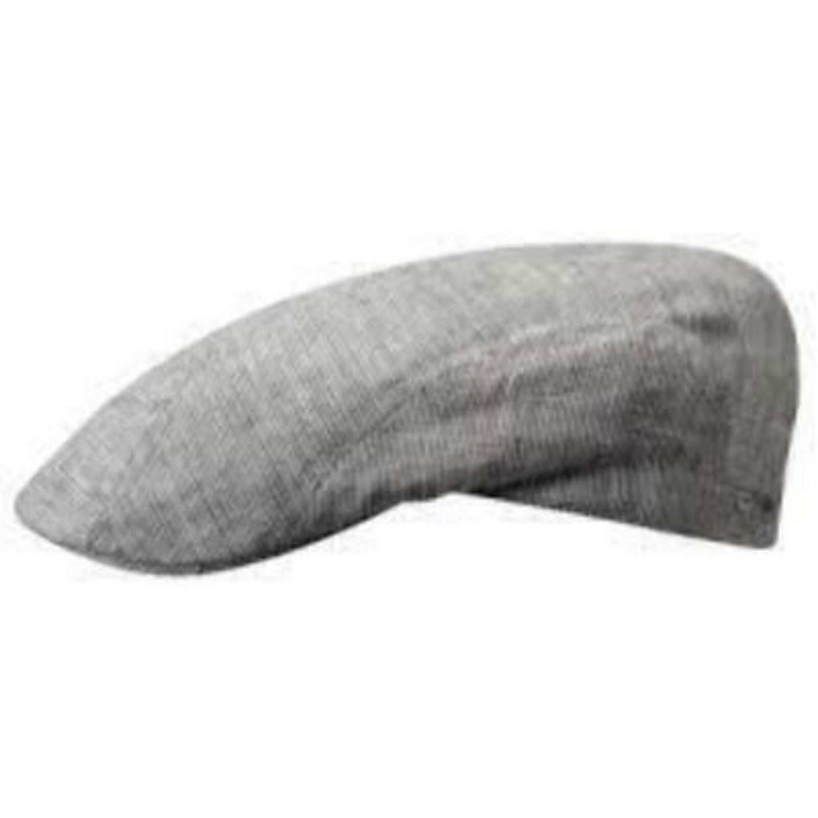Stetson Mens Medison Linen Stripe Flat Cap Ivy Golf Hat - Grey-3