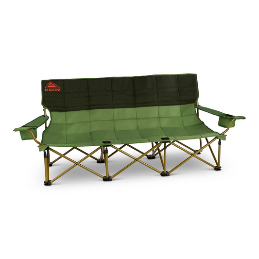 KELTY Lowdown 3-Person Couch Chair Lounge Seat Portable in Dill/Duffle