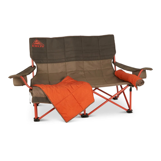 KELTY Low Loveseat Nest Chair Lounge Seat in Bungee Cord / Beluga-0