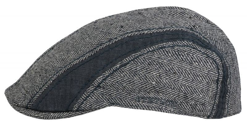 Stetson Mens Manatee Hat Flat Cap Ivy Golf Herringbone Wool Silk Linen-4