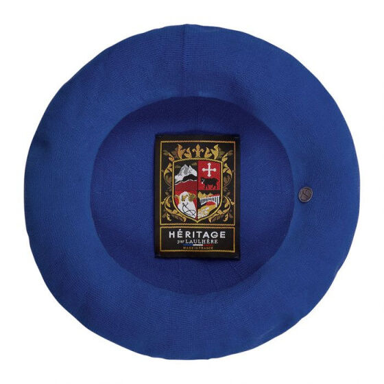 Authentic Unisex Summer Cotton Beret - Heritage by Laulhere in  Blue