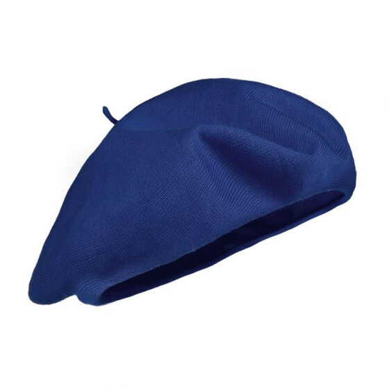 Authentic Unisex Summer Cotton Beret - Heritage by Laulhere in  Blue